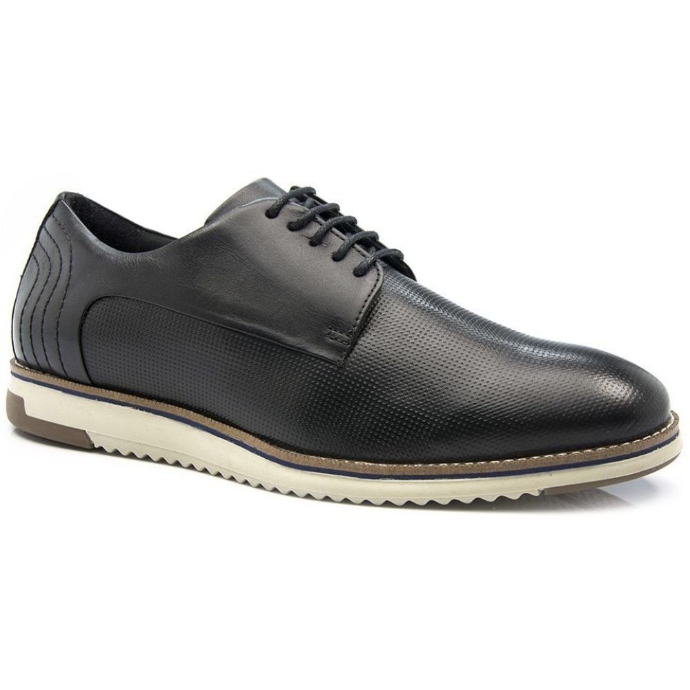 Sapato Ferricelli Stinger Casual Stg54625 Masculino Preto Preto 3