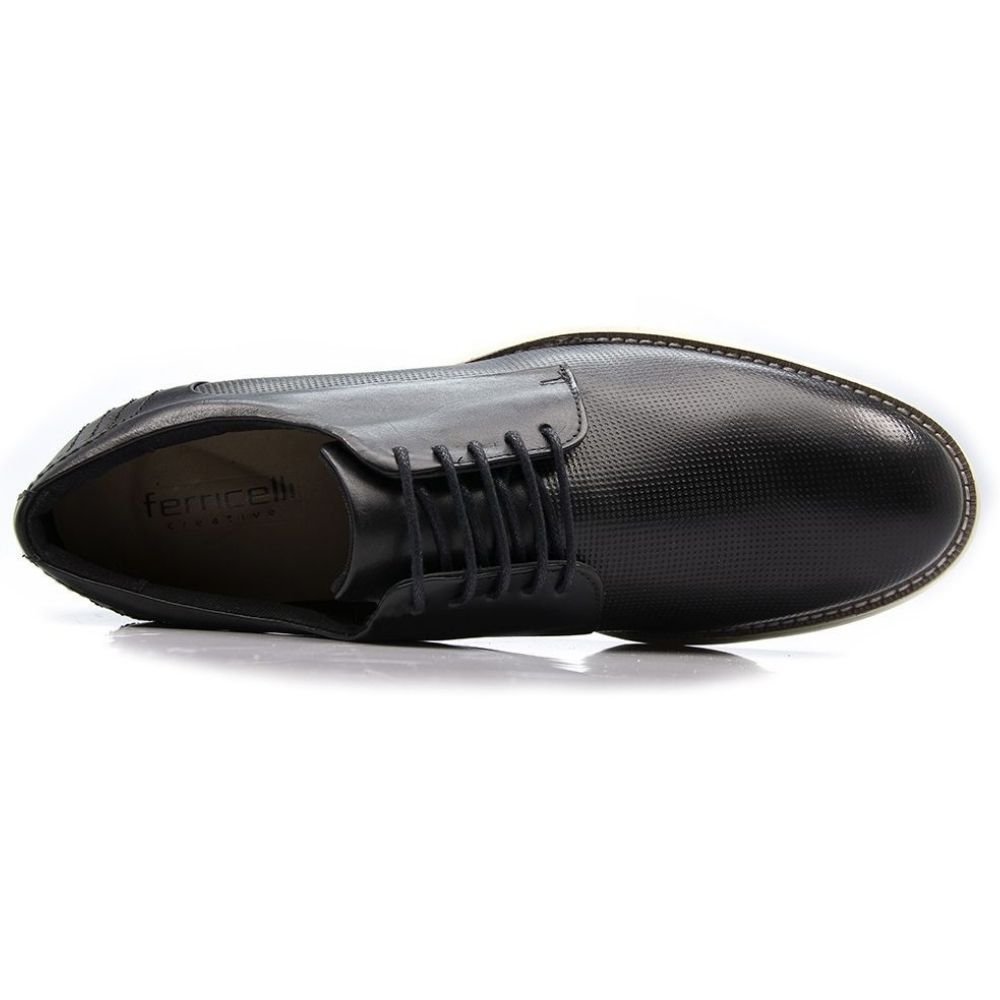 Sapato Ferricelli Stinger Casual Stg54625 Masculino Preto Preto 5
