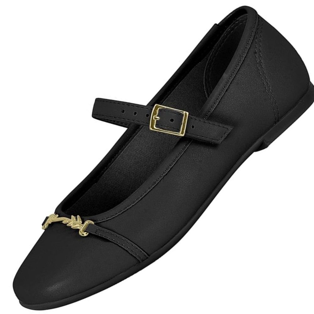 Sapatilha Infantil Molekinha 2555.107 Feminina Preto 2