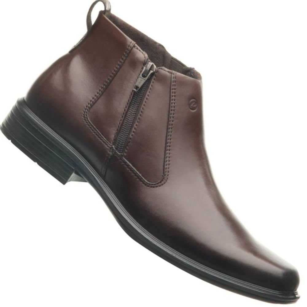 Bota Social Pegada 124774 Masculina Marrom 1