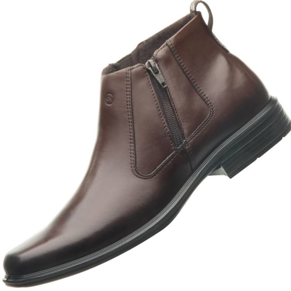 Bota Social Pegada 124774 Masculina Marrom 2