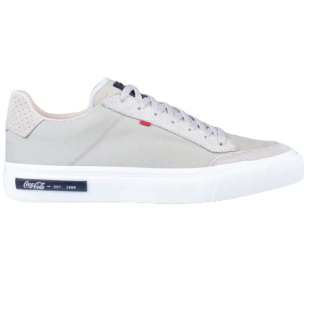 Tenis Coca Cola Taupe Cc2142 Masculino Branco 3