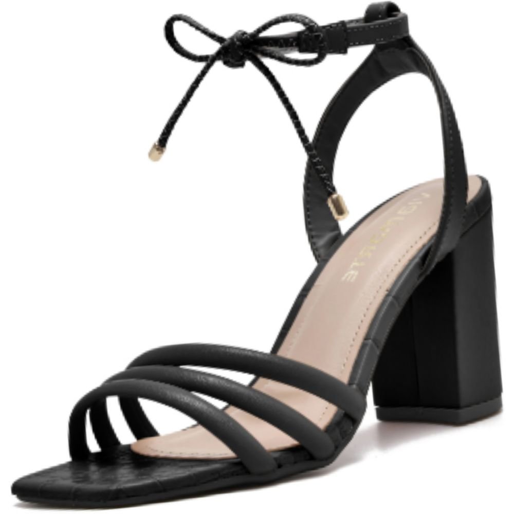 Sandalia Via Marte 22-12702 Feminina Preto 2