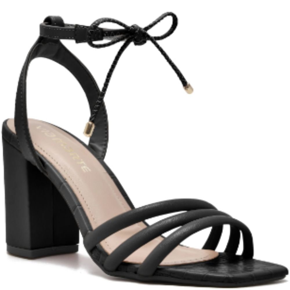 Sandalia Via Marte 22-12702 Feminina Preto 3