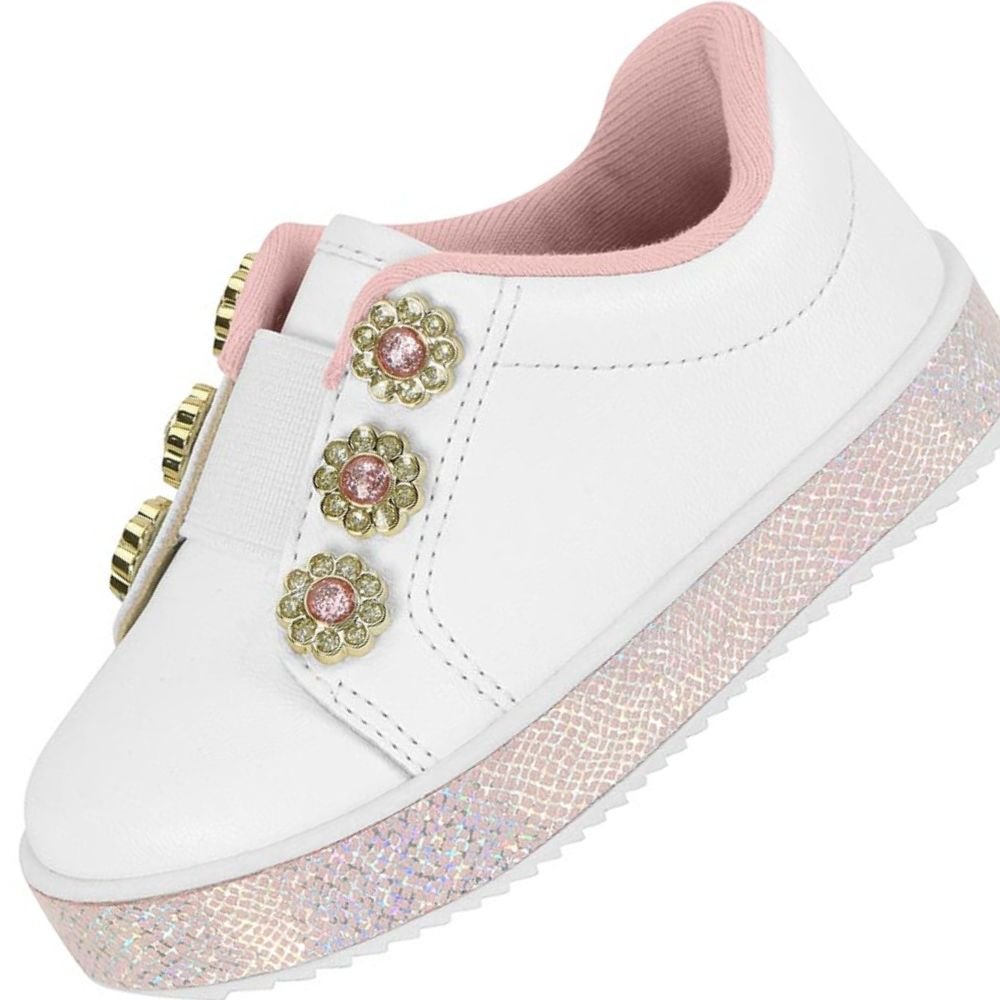 Tenis Infantil Molekinha 2131.120 Feminino Branco 2