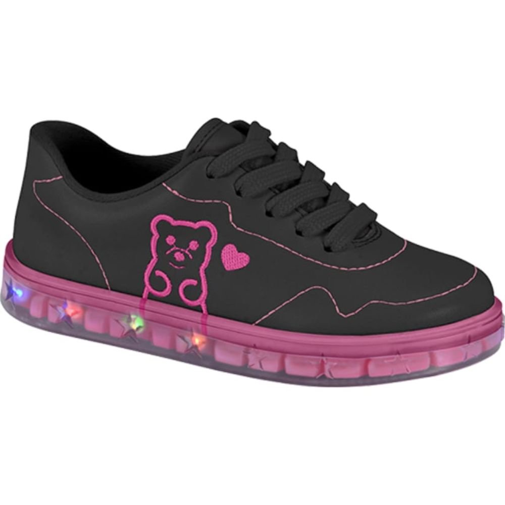 Tenis Infantil Molekinha 2558.203 Feminino Preto 3