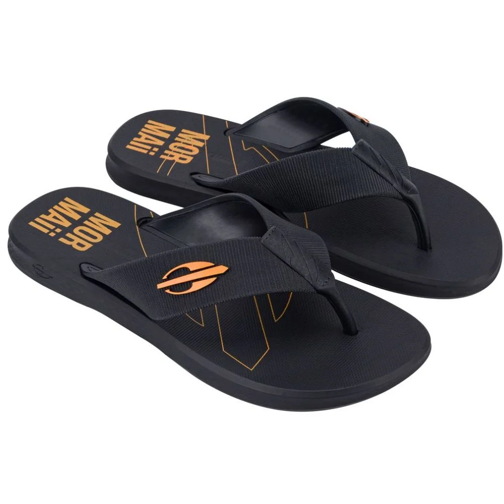 Chinelo Mormaii Wave 2 Dedo Ad 12189 Masculino Preto/Laranja 2