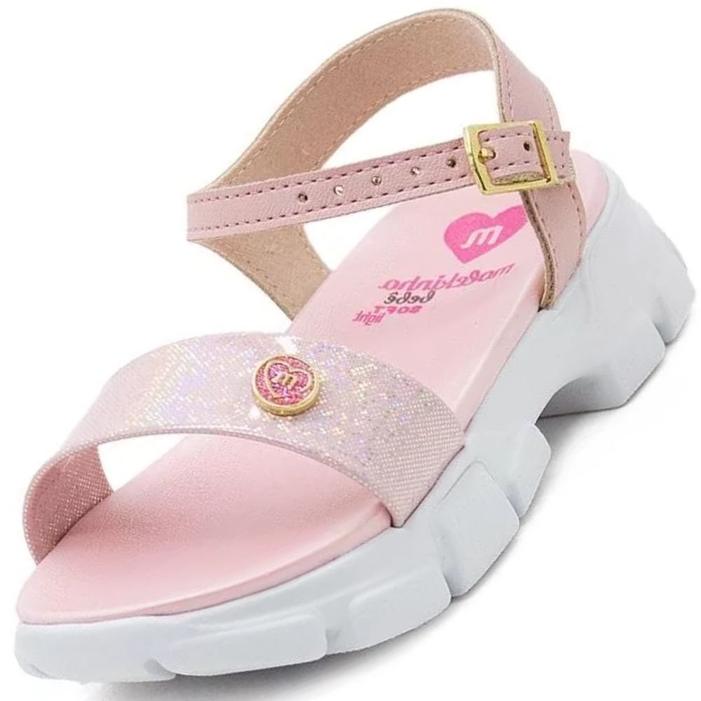 Sandalia Infantil Molekinha 2713.110 Meninas Rosa 2