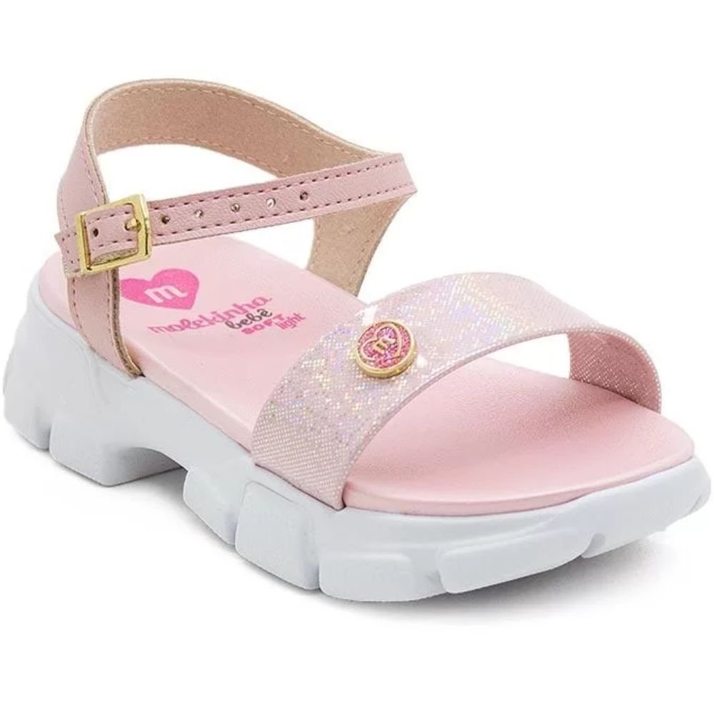 Sandalia Infantil Molekinha 2713.110 Meninas Rosa 3