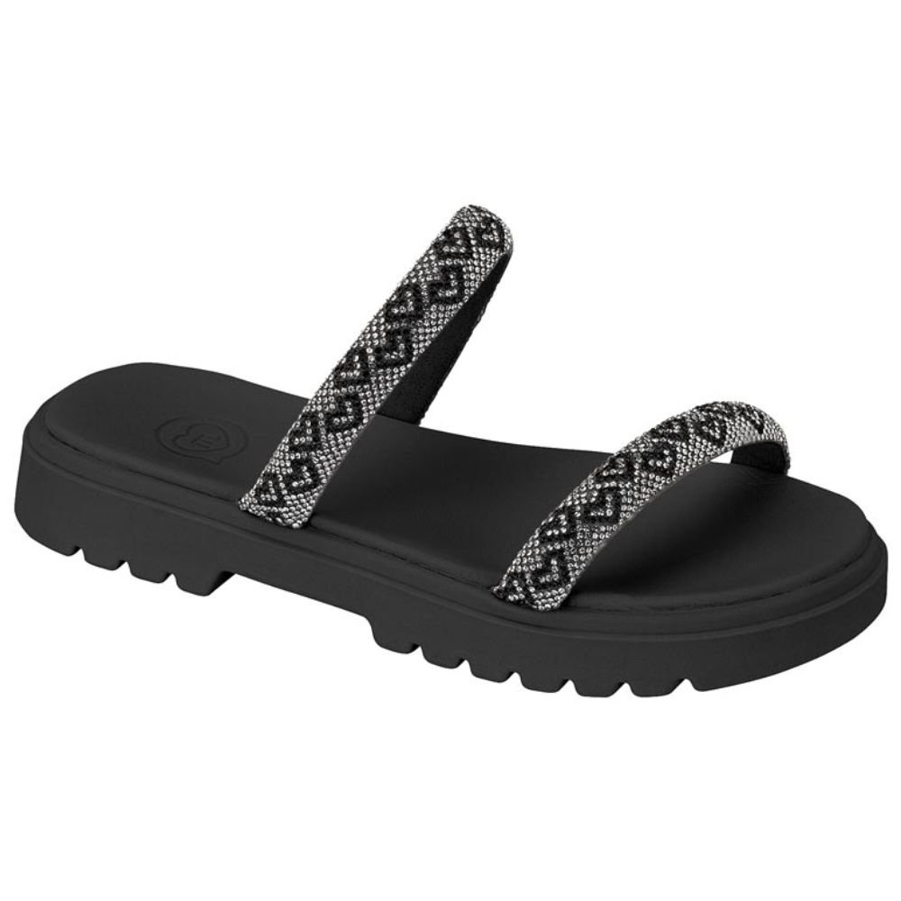 Chinelo Papete Infantil Molekinha 2344.127 Meninas Preto/Estampa 3