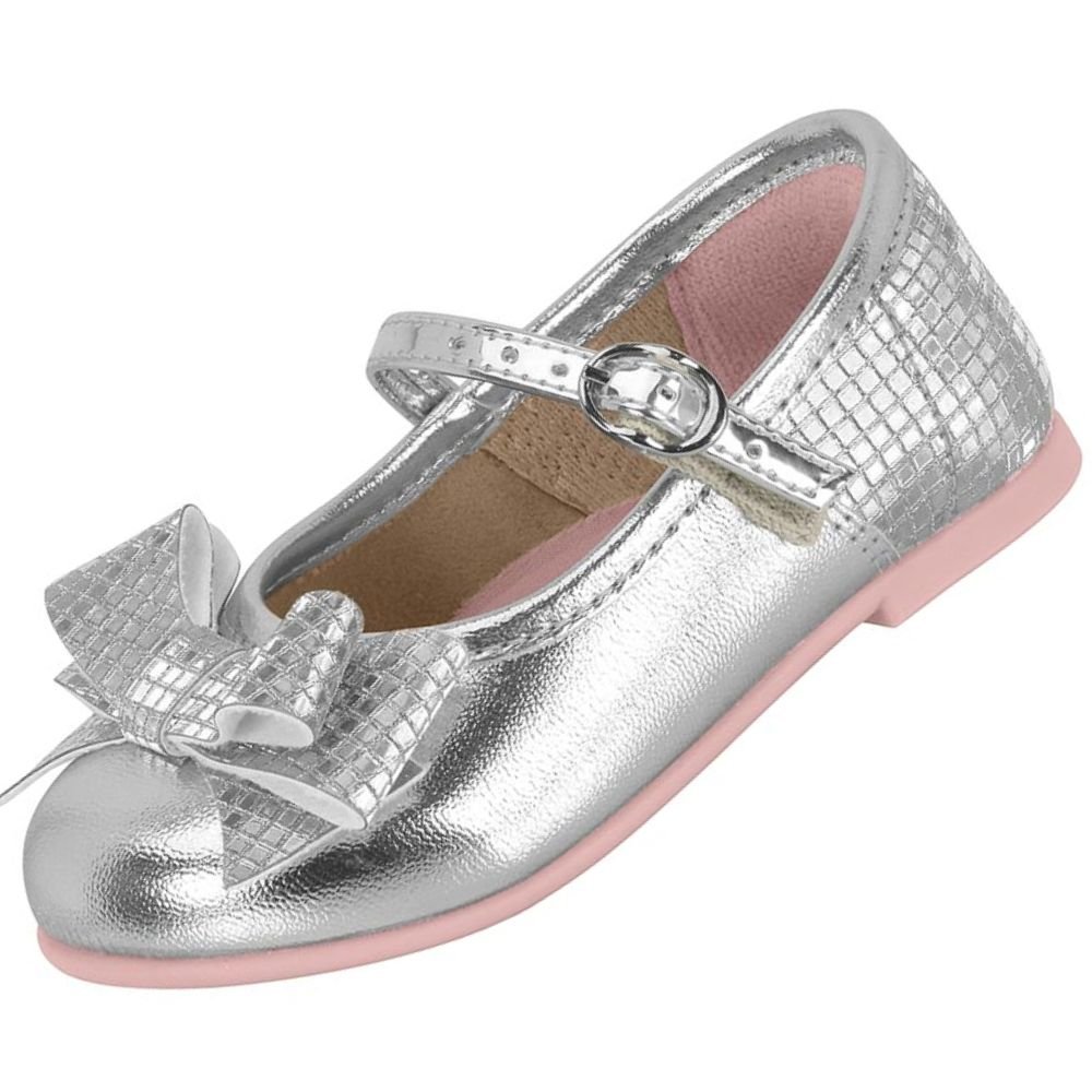 Sapatilha Infantil Molekinha 2106.1043 Meninas Prata 2