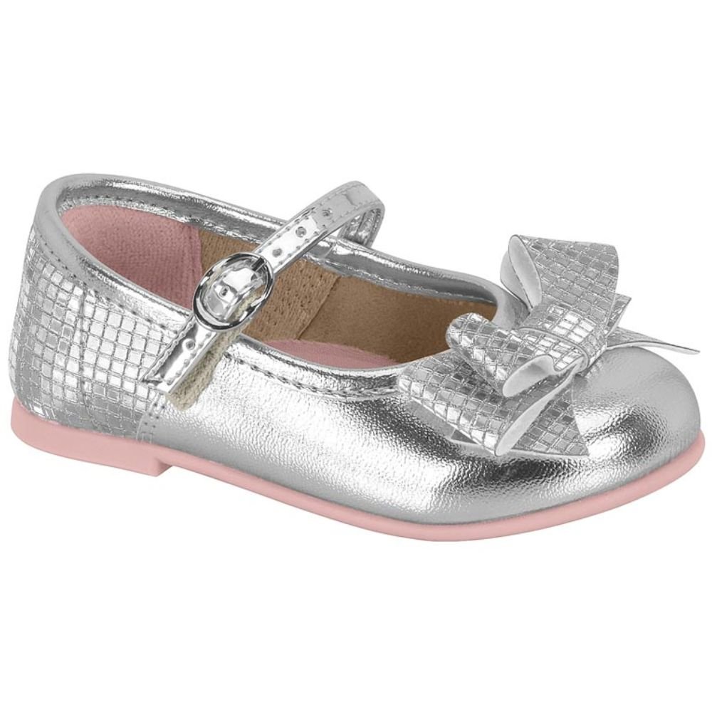 Sapatilha Infantil Molekinha 2106.1043 Meninas Prata 3