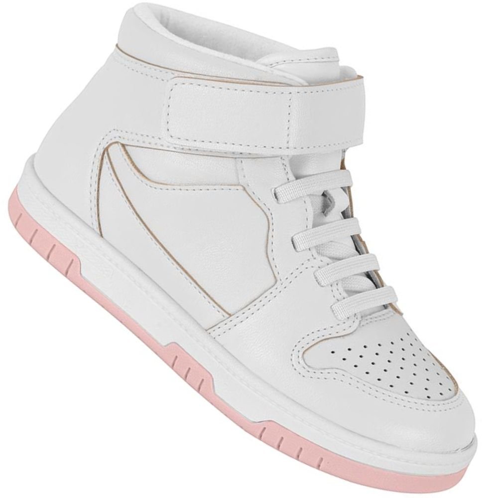 Tenis Infantil Molekinha 2562.109 Meninas Branco 1