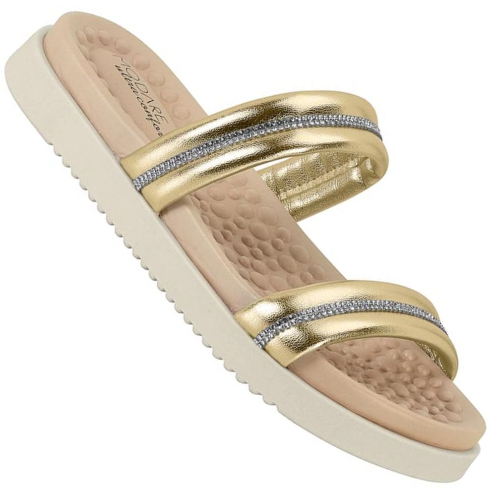 Chinelo Modare 7178.108 Feminino Dourado 1