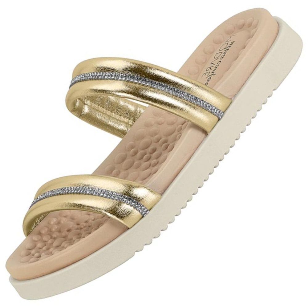 Chinelo Modare 7178.108 Feminino Dourado 2