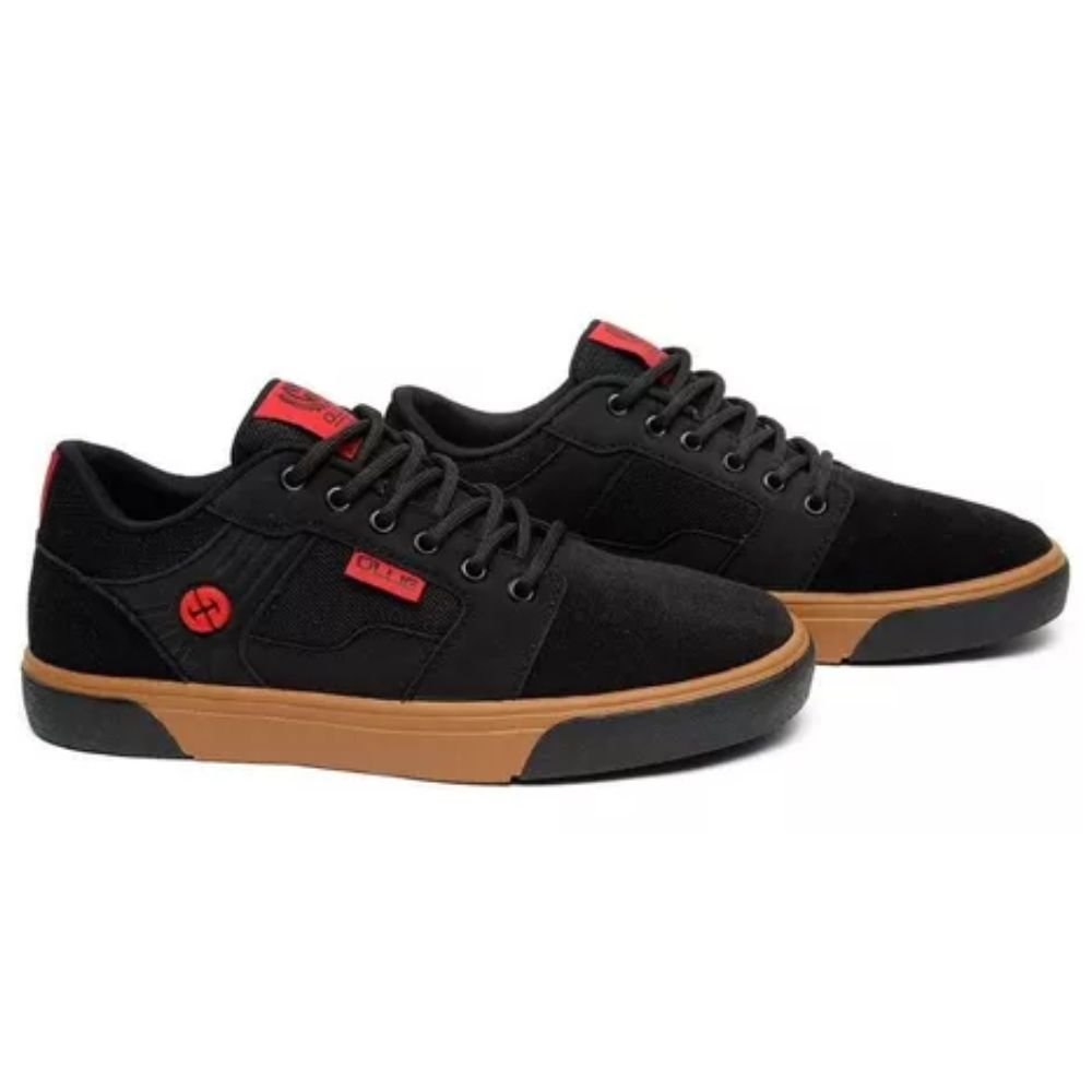 Tenis Infantil Ollie Plazza Juvenil Meninos Preto 2