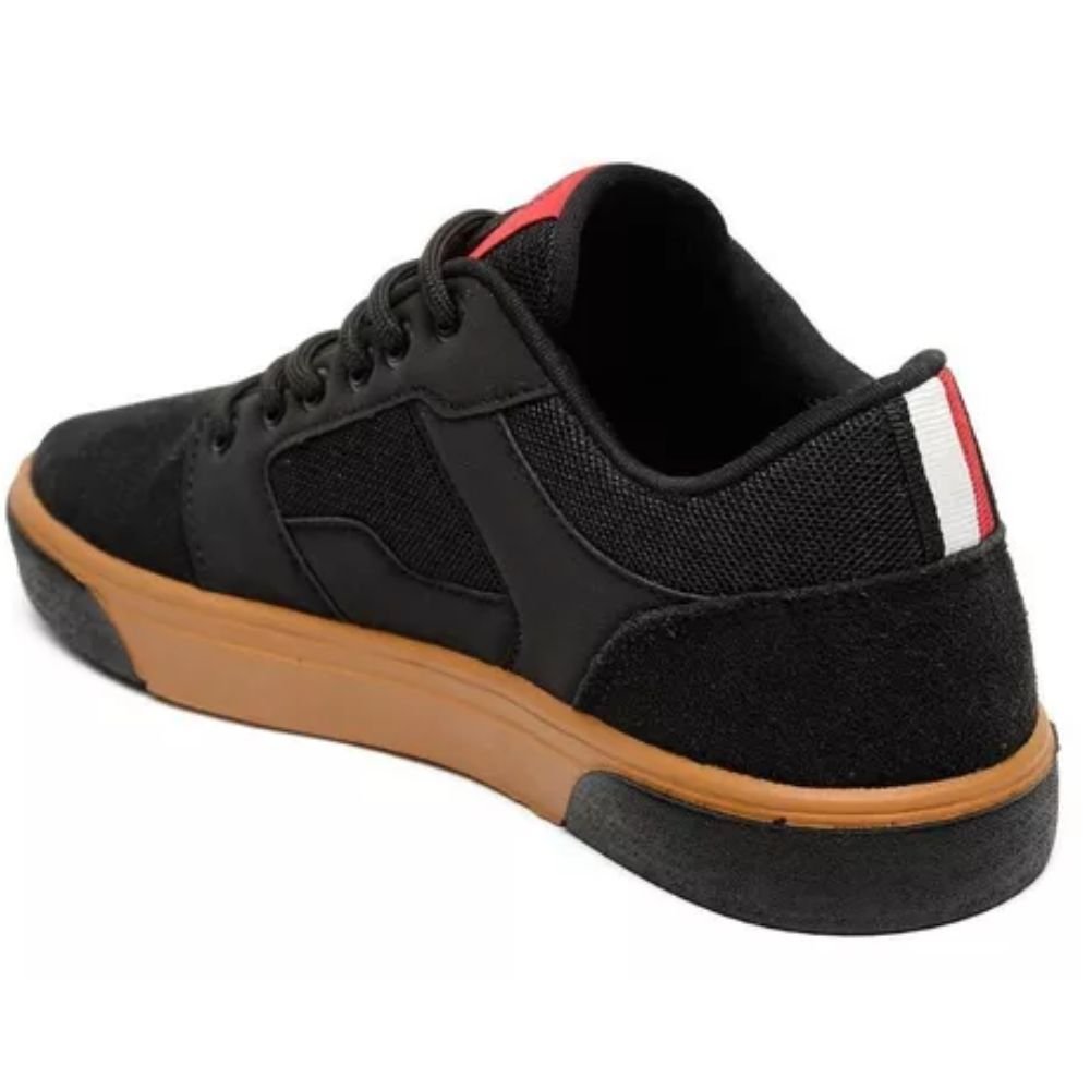 Tenis Infantil Ollie Plazza Juvenil Meninos Preto 3