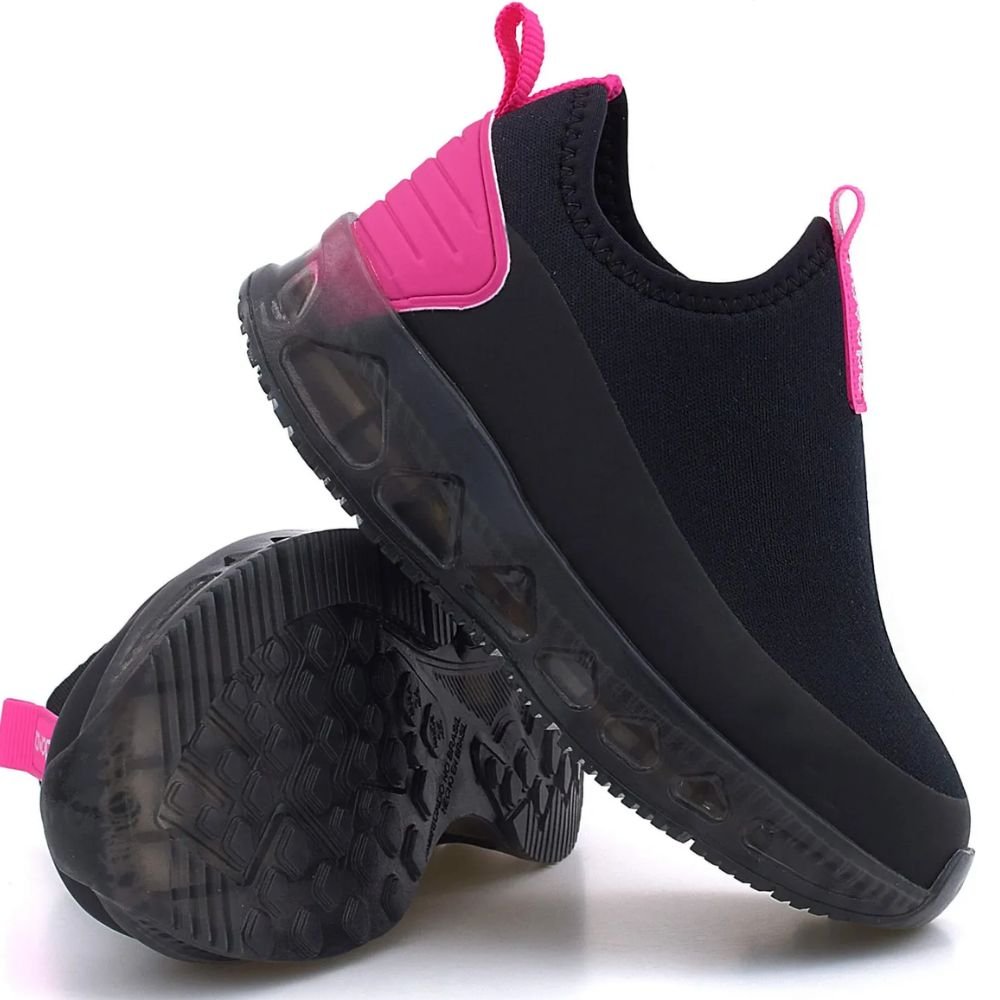Tenis Infantil Novope 30001290 Com Led Meninas Preto 4