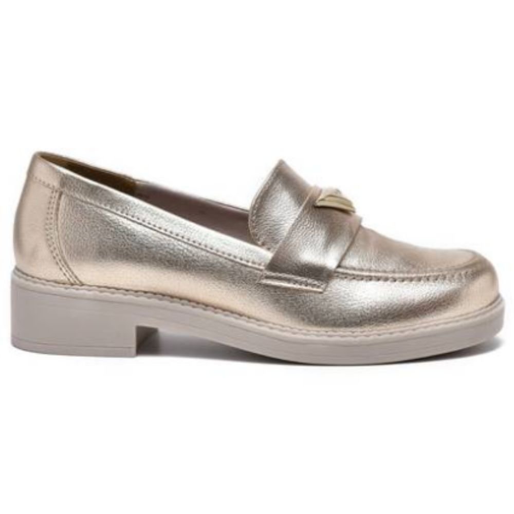 Sapato Social Via Marte 23-16903 Feminino 3307 Dourado 2