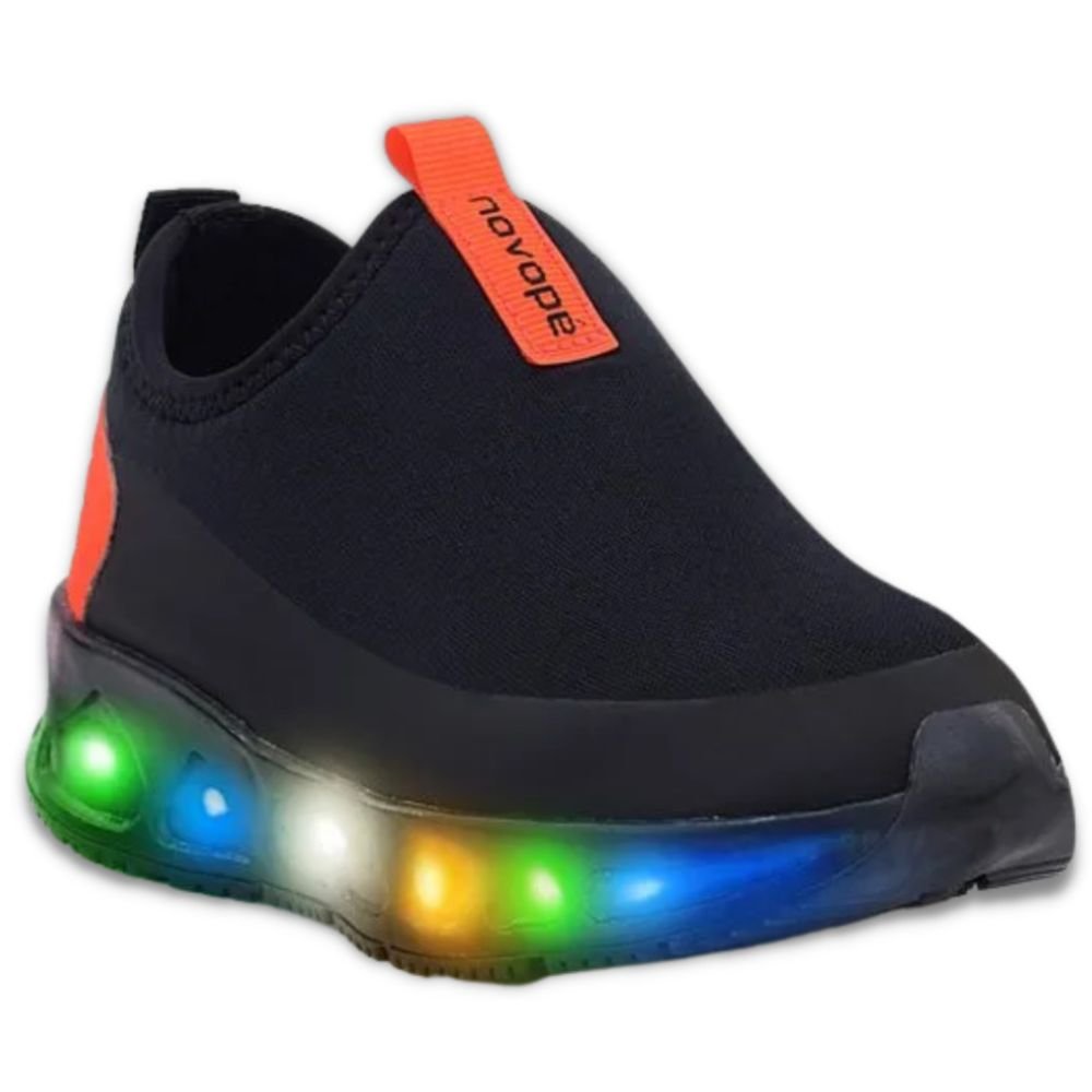 Tenis Infantil Novope 30001290 Com Led Meninos