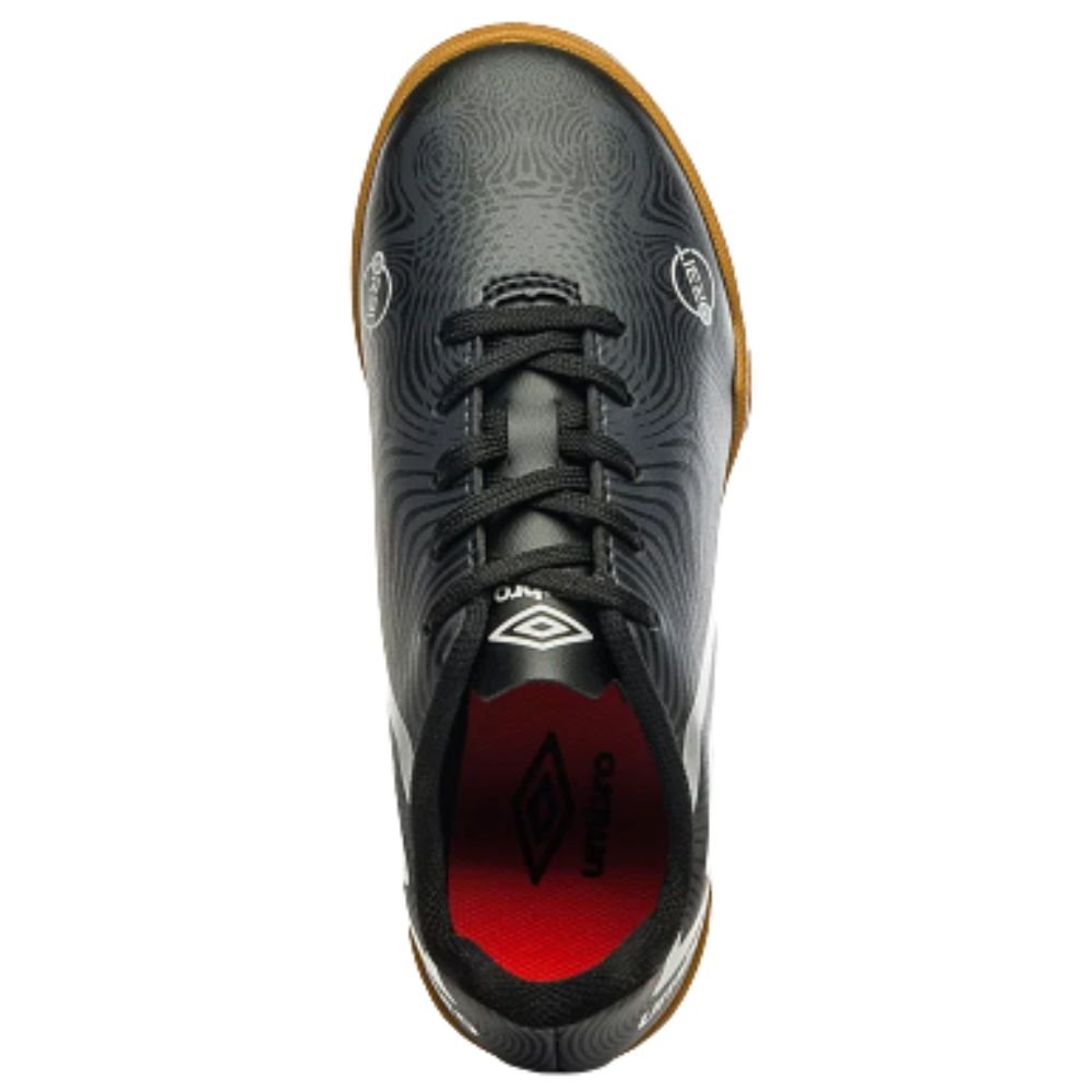 Chuteira Infantil Futsal Umbro Orbit Jr Meninos Preto 4