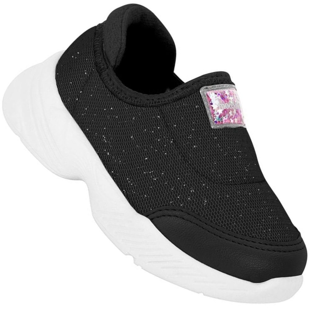 Tênis Infantil Molekinha 2709.213 Meninas Preto 1