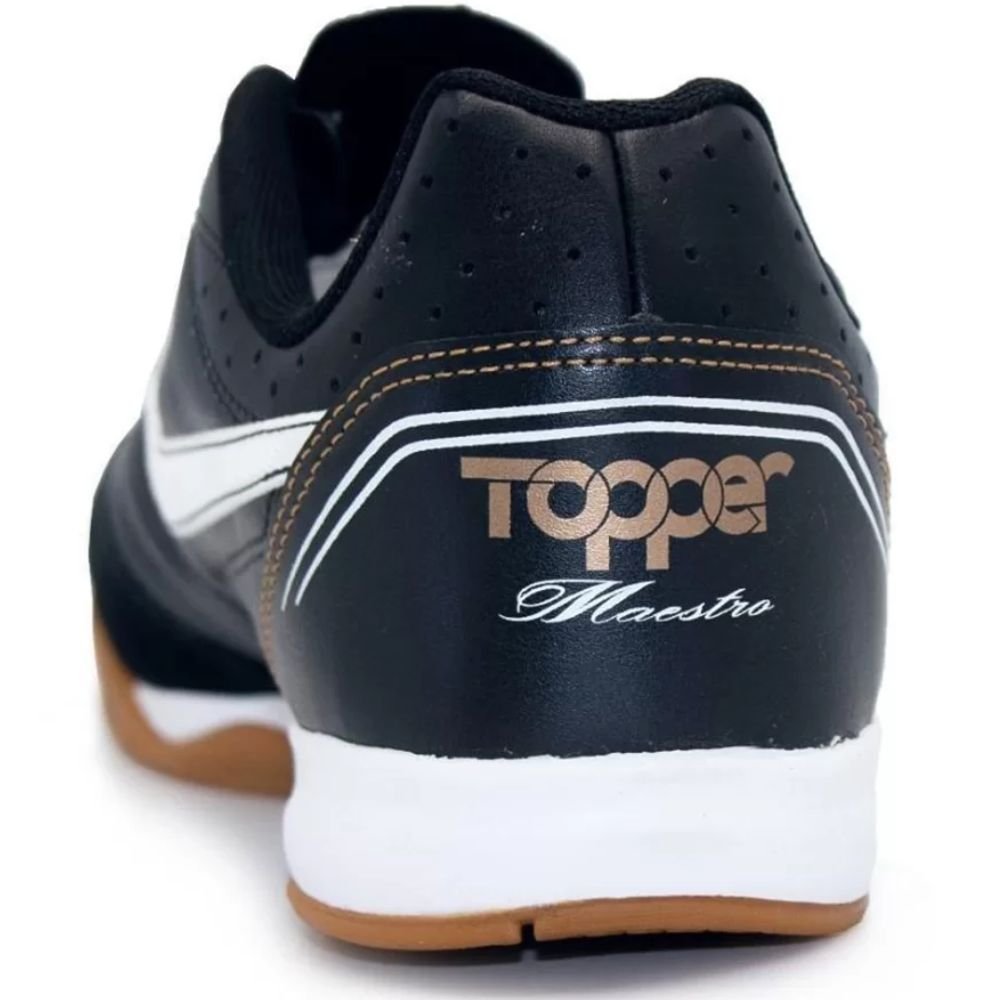 Chuteira Futsal Topper Maestro Td Iv Masculina Preto 4