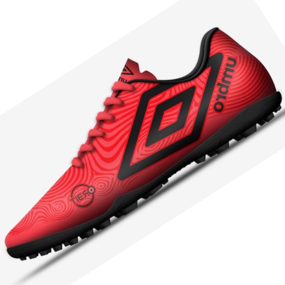 Chuteira Infantil Society Umbro Orbit Jr Vermelho 2