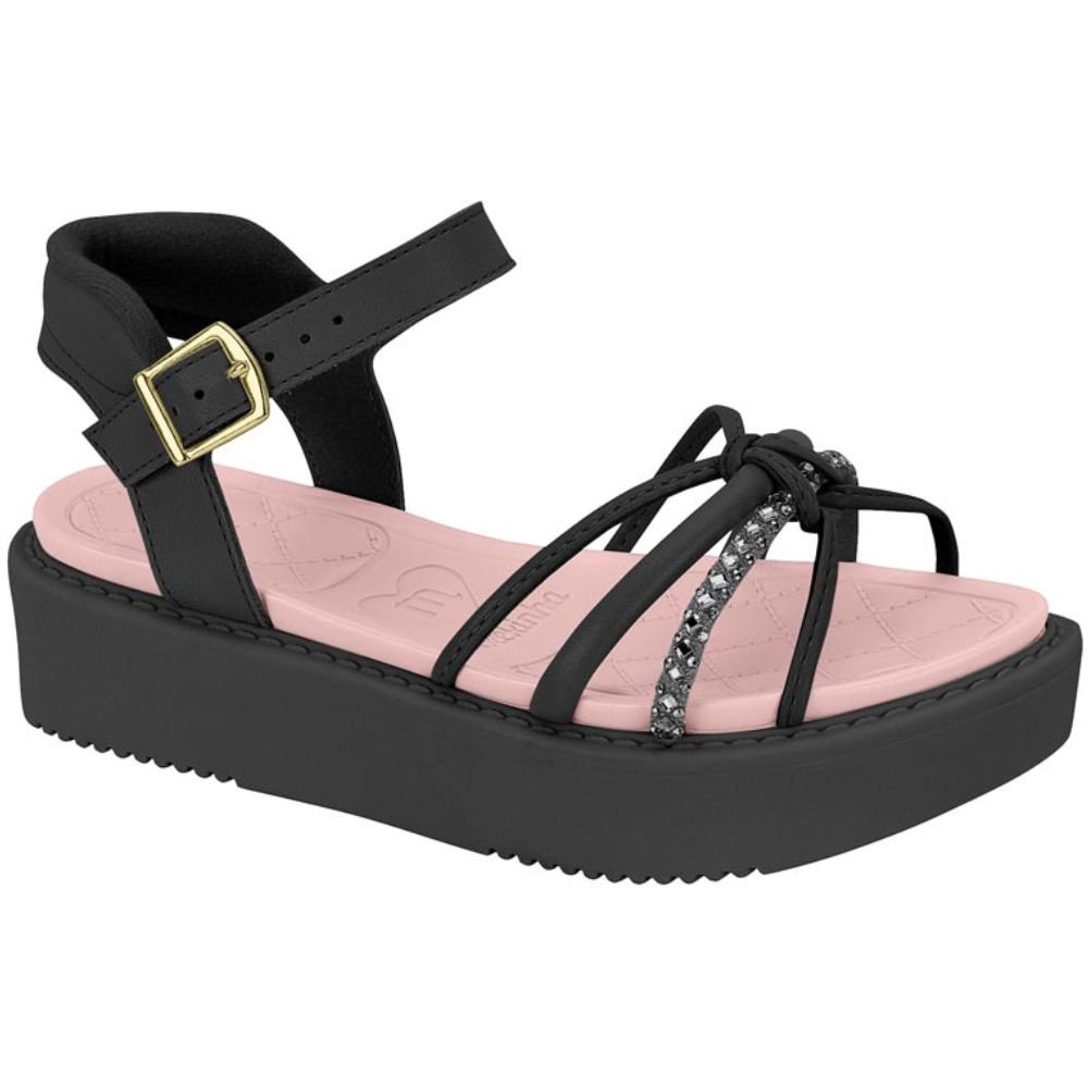 Sandalia Infantil Molekinha 2303.628 Feminina Preto 3