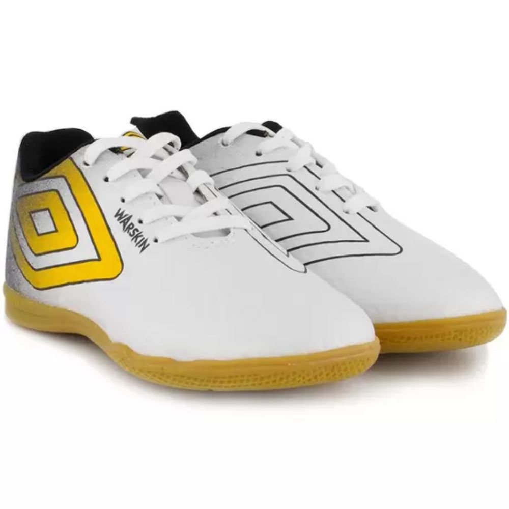Chuteira Infantil Futsal Umbro Warskin Jr Branco 2