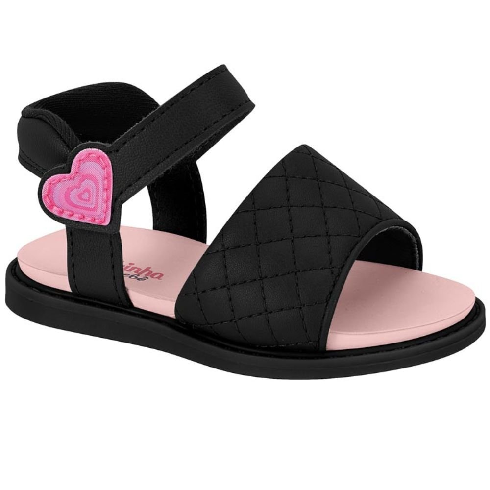 Sandália Infantil Molekinha 2714.216 Meninas Preto 3