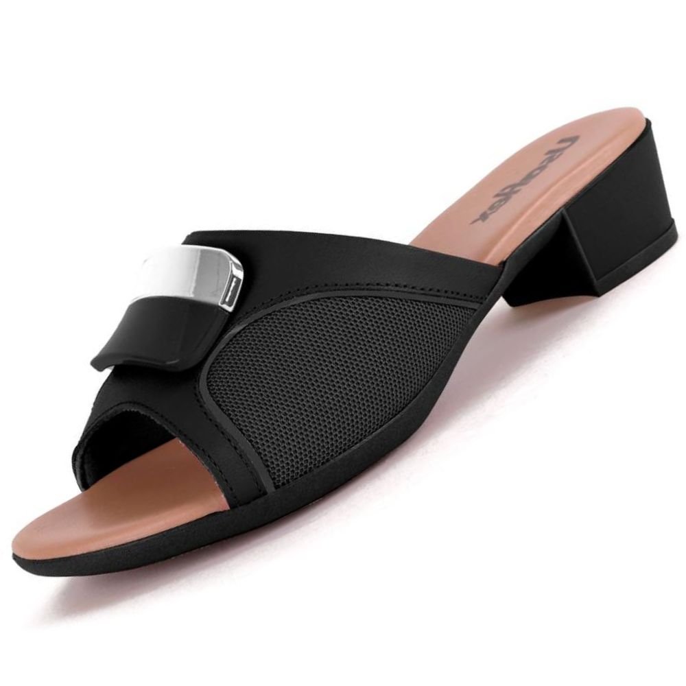Tamanco Usaflex Mm0802 Salto Bloco Feminino Preto 2