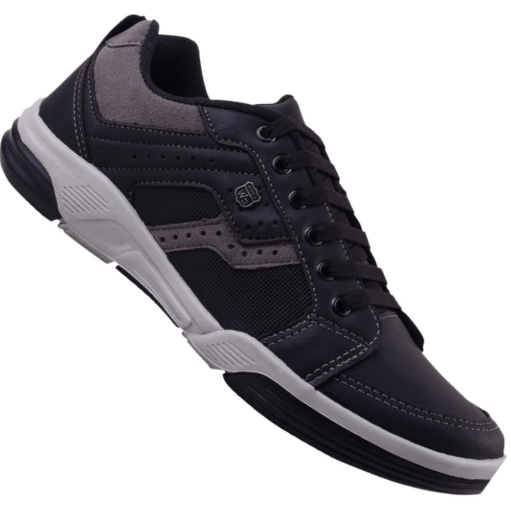 Sapatenis Confort Way 6354 Masculino Preto 1