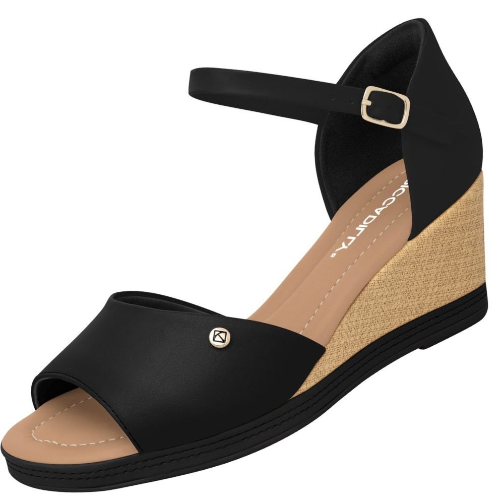 Sandália Piccadilly 408215 Feminina Preto 2