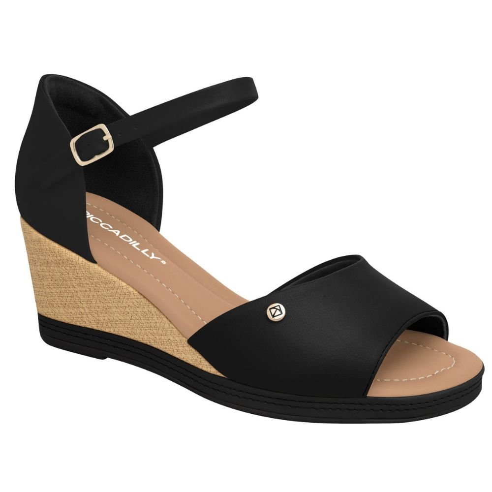 Sandália Piccadilly 408215 Feminina Preto 3