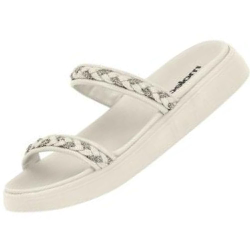 Chinelo Papete Moleca 5469.123 Feminina Branco 2