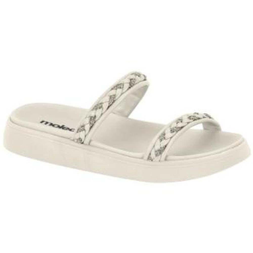 Chinelo Papete Moleca 5469.123 Feminina Branco 3