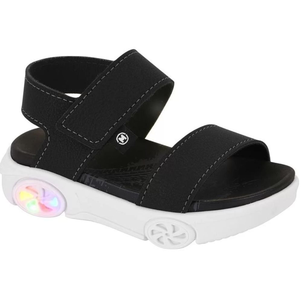 Sandalia Infantil Molekinho 2633.100 Meninos Preto 3
