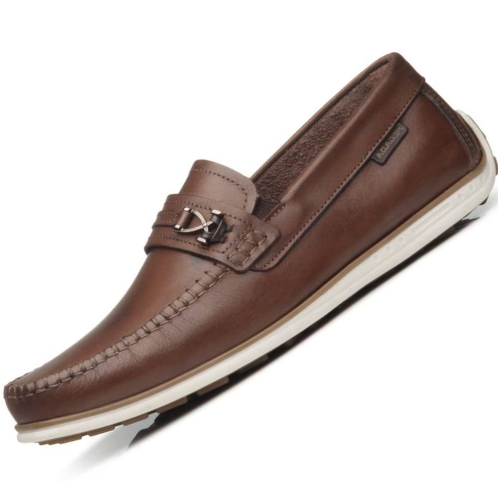 Sapato Mocassim Pegada 142004 Masculino Marrom 2