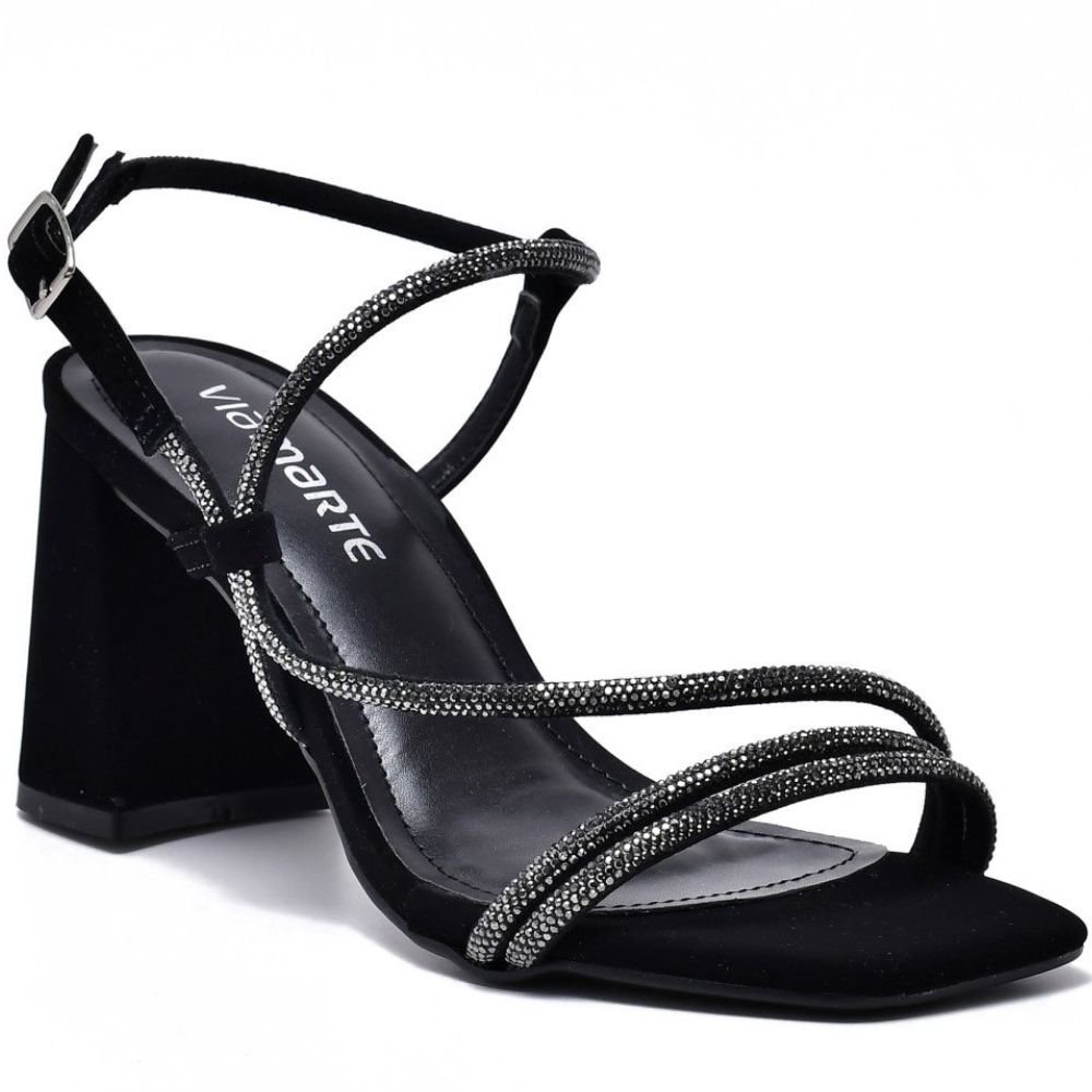 Sandalia Via Marte 23-21302 Feminina Preto 3