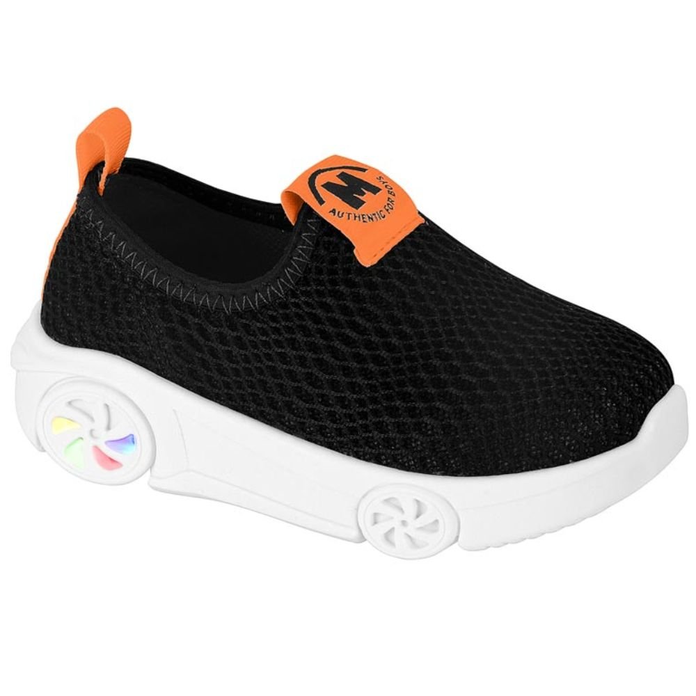 Tênis Infantil Led Molekinho 2632.100 Meninos Preto 3