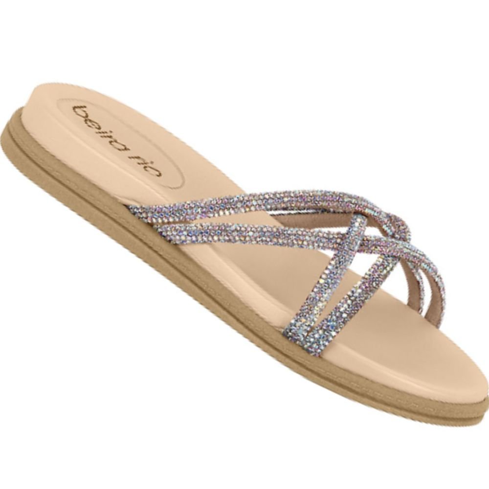 Chinelo Papete Beira Rio 8488.116 Feminina Bege 1