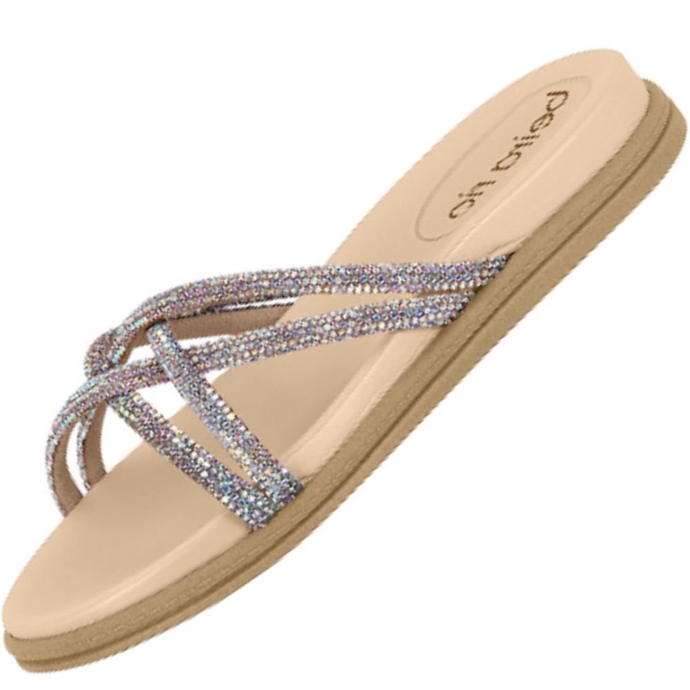 Chinelo Papete Beira Rio 8488.116 Feminina Bege 2