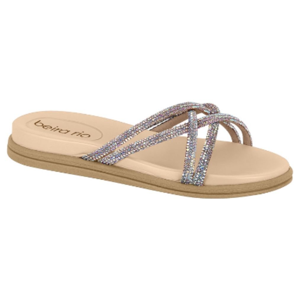Chinelo Papete Beira Rio 8488.116 Feminina Bege 3