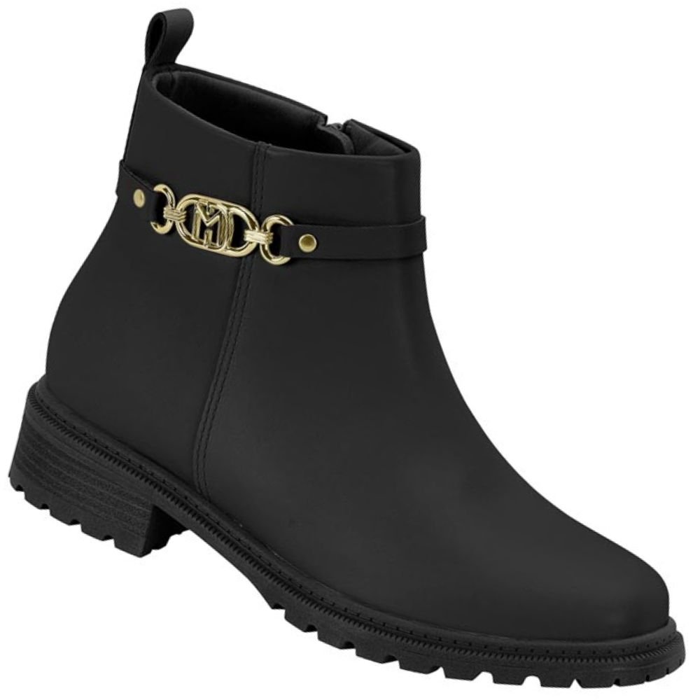 Bota Cano Curto Modare 7074.109 Feminina Preto 1