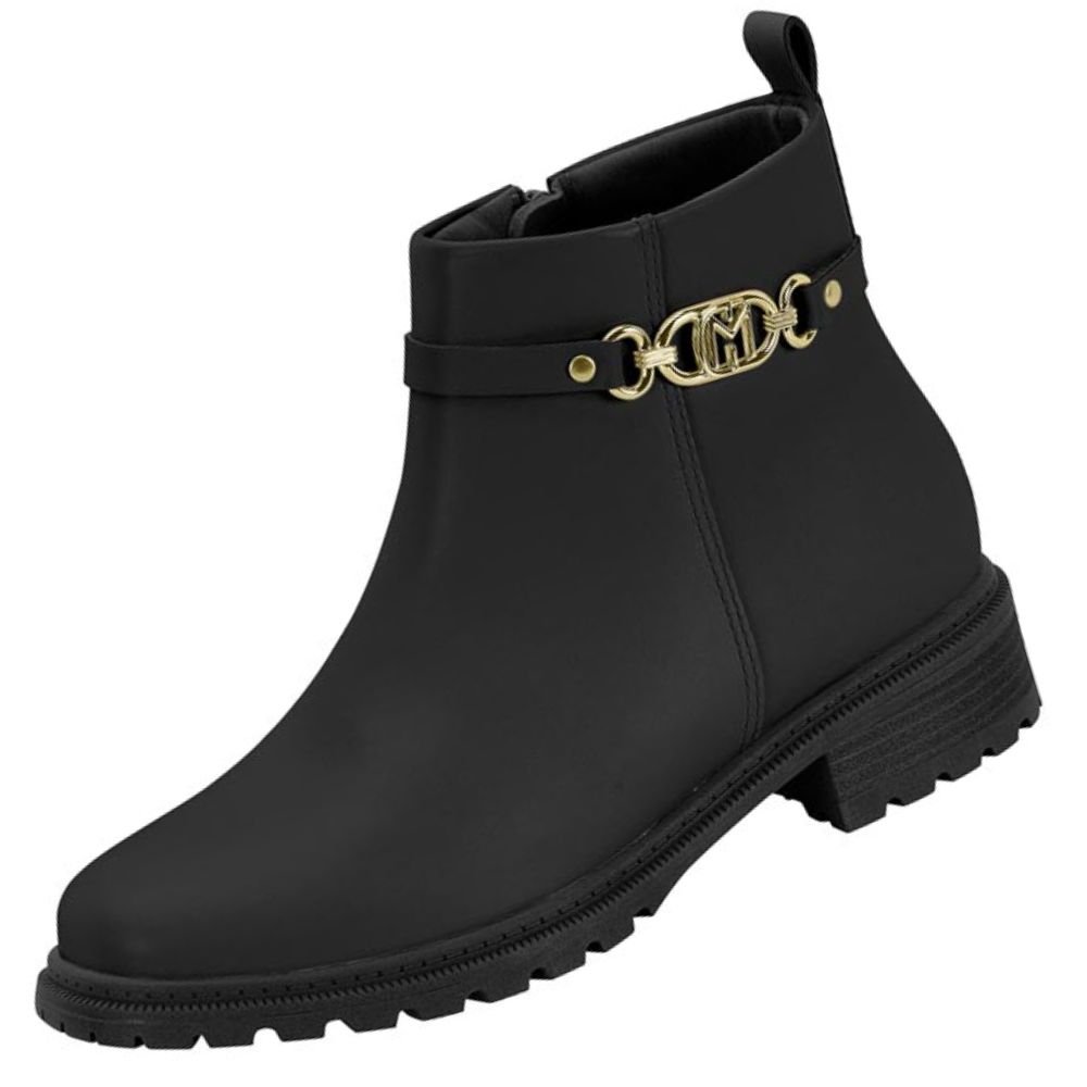 Bota Cano Curto Modare 7074.109 Feminina Preto 2