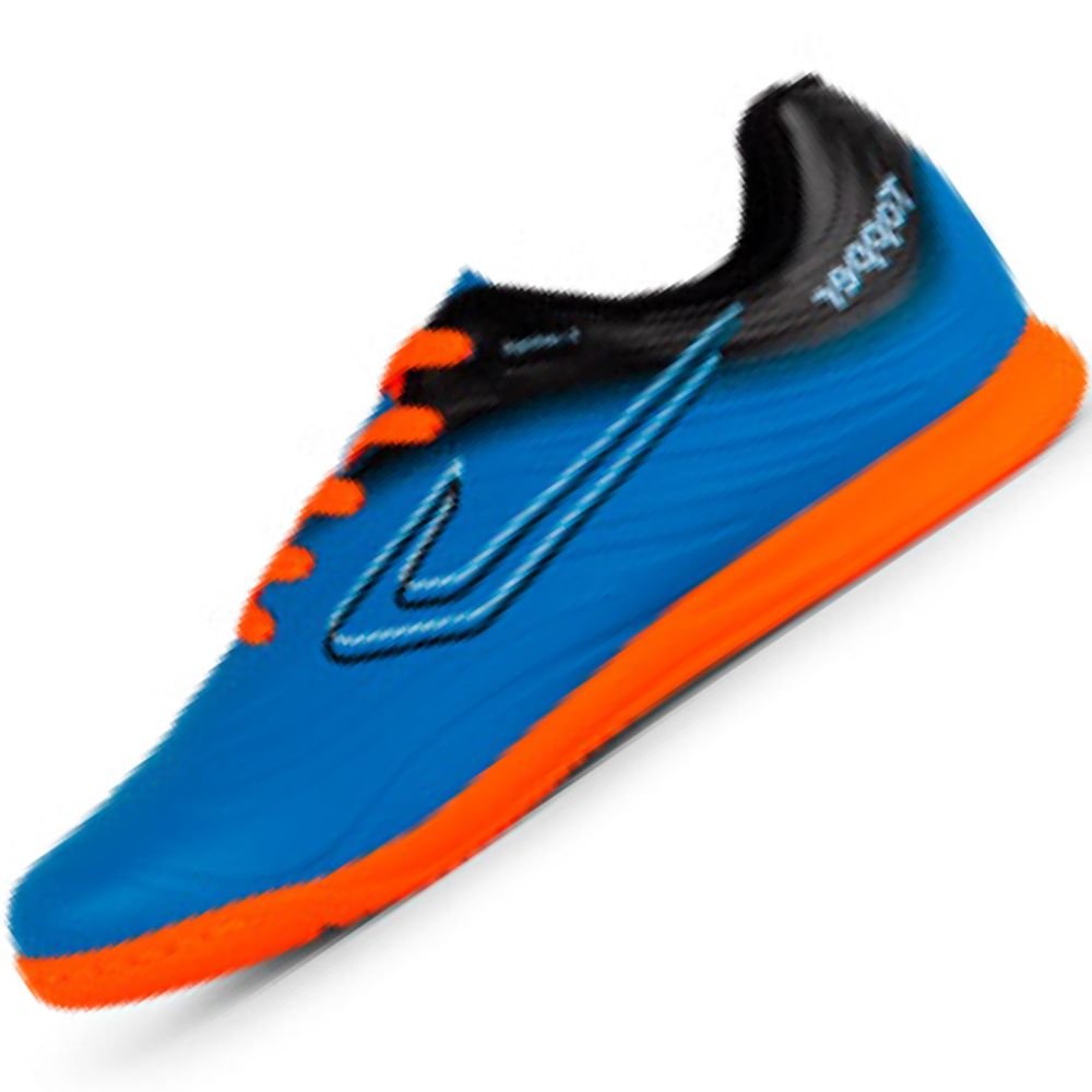 Chuteira Infantil Futsal Topper Forza III Meninos Azul 2