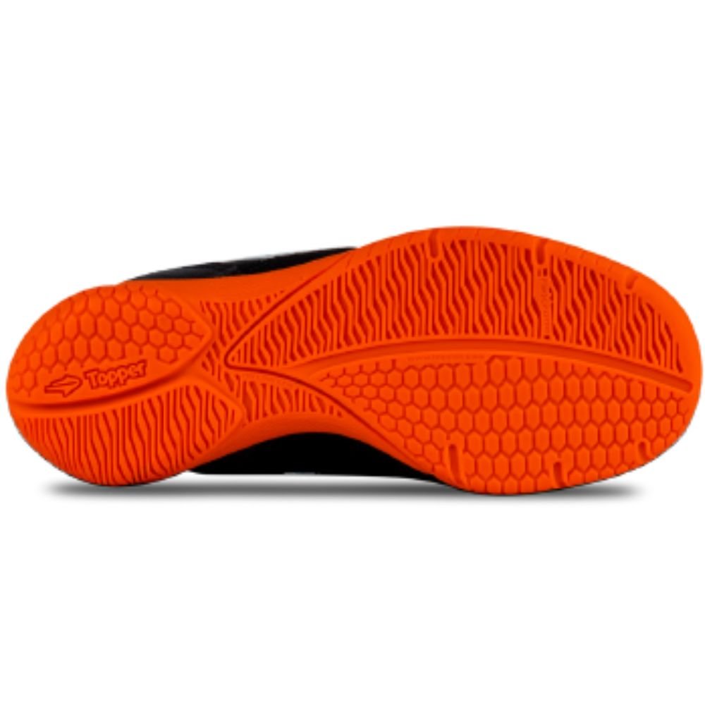 Chuteira Infantil Futsal Topper Titanium X Meninos Preto 3