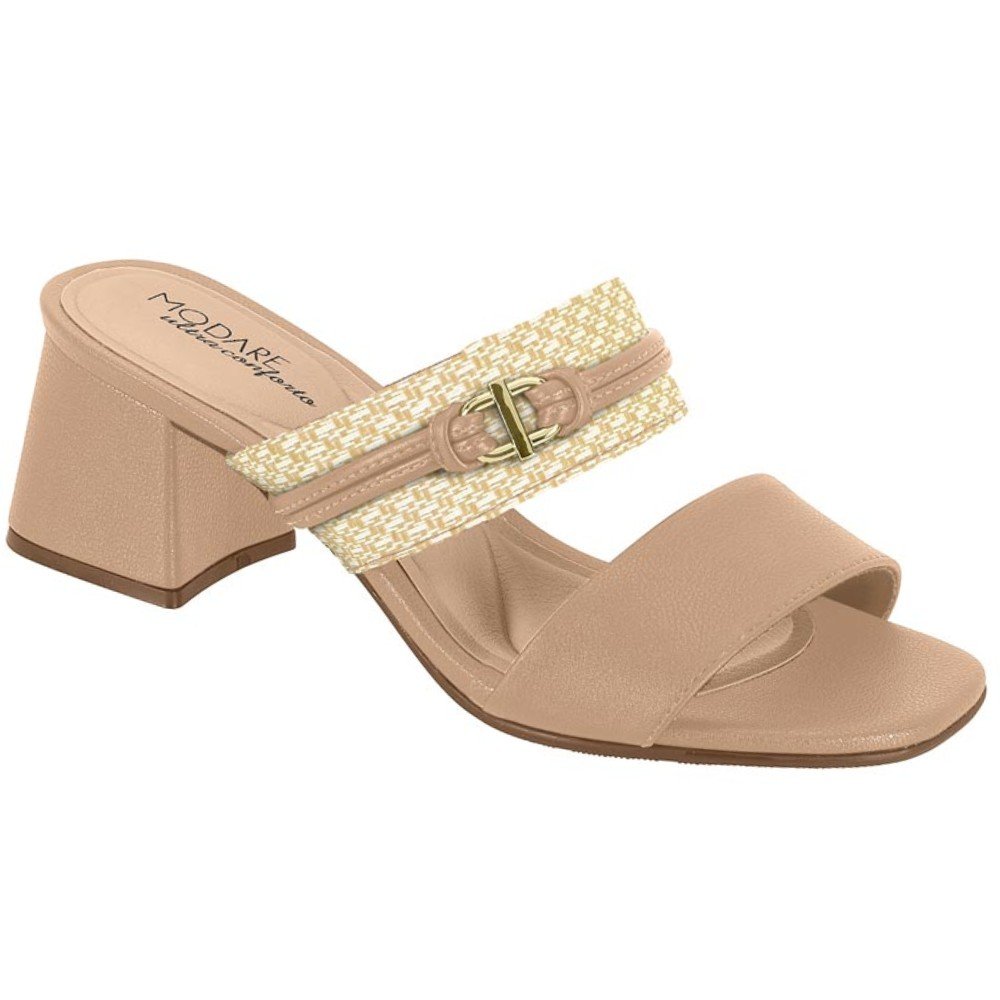Tamanco Modare 7172.122 Feminino Bege 3