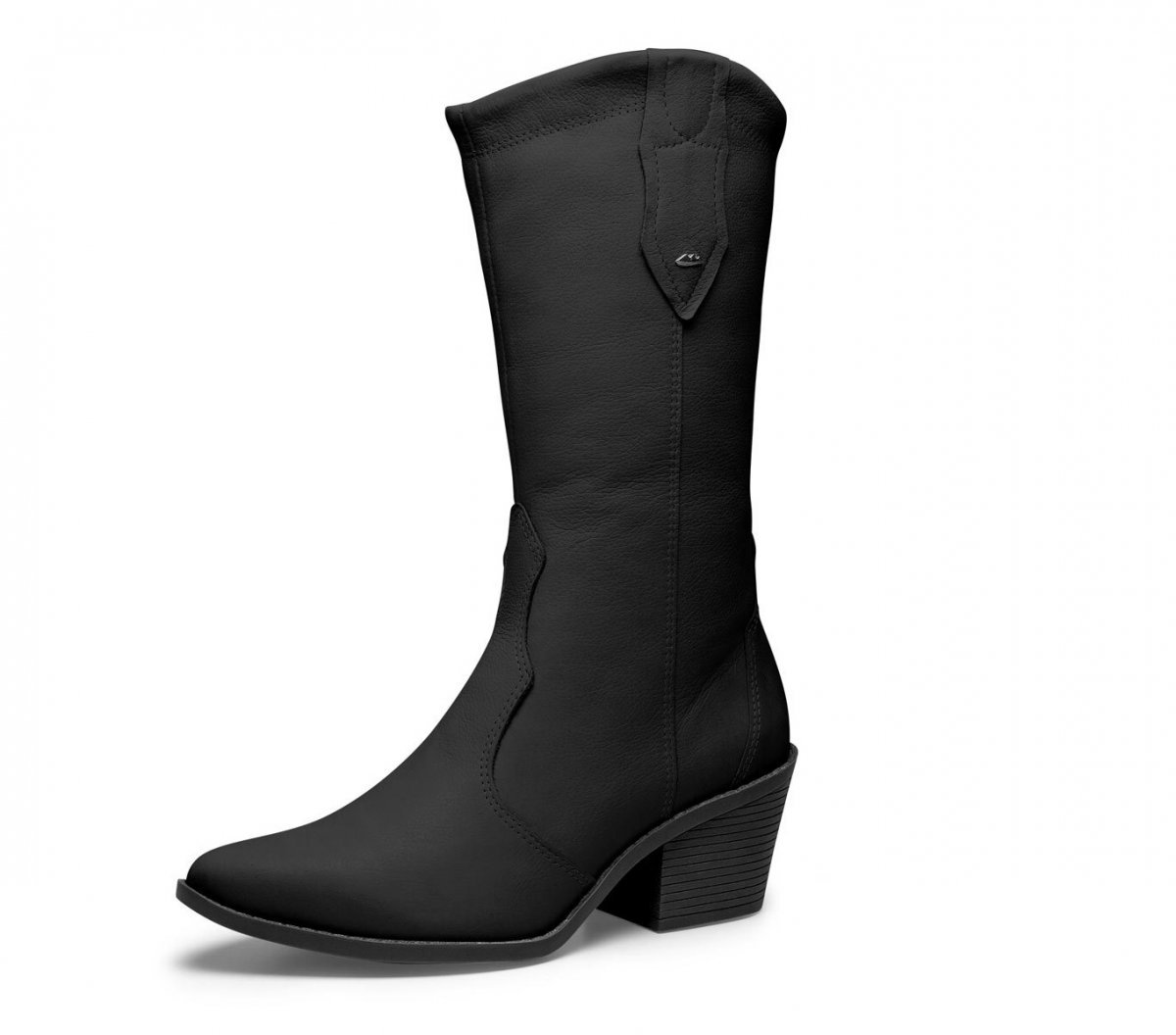 Bota Cano Médio Country de Couro Dakota G6022 Feminina Preto 2